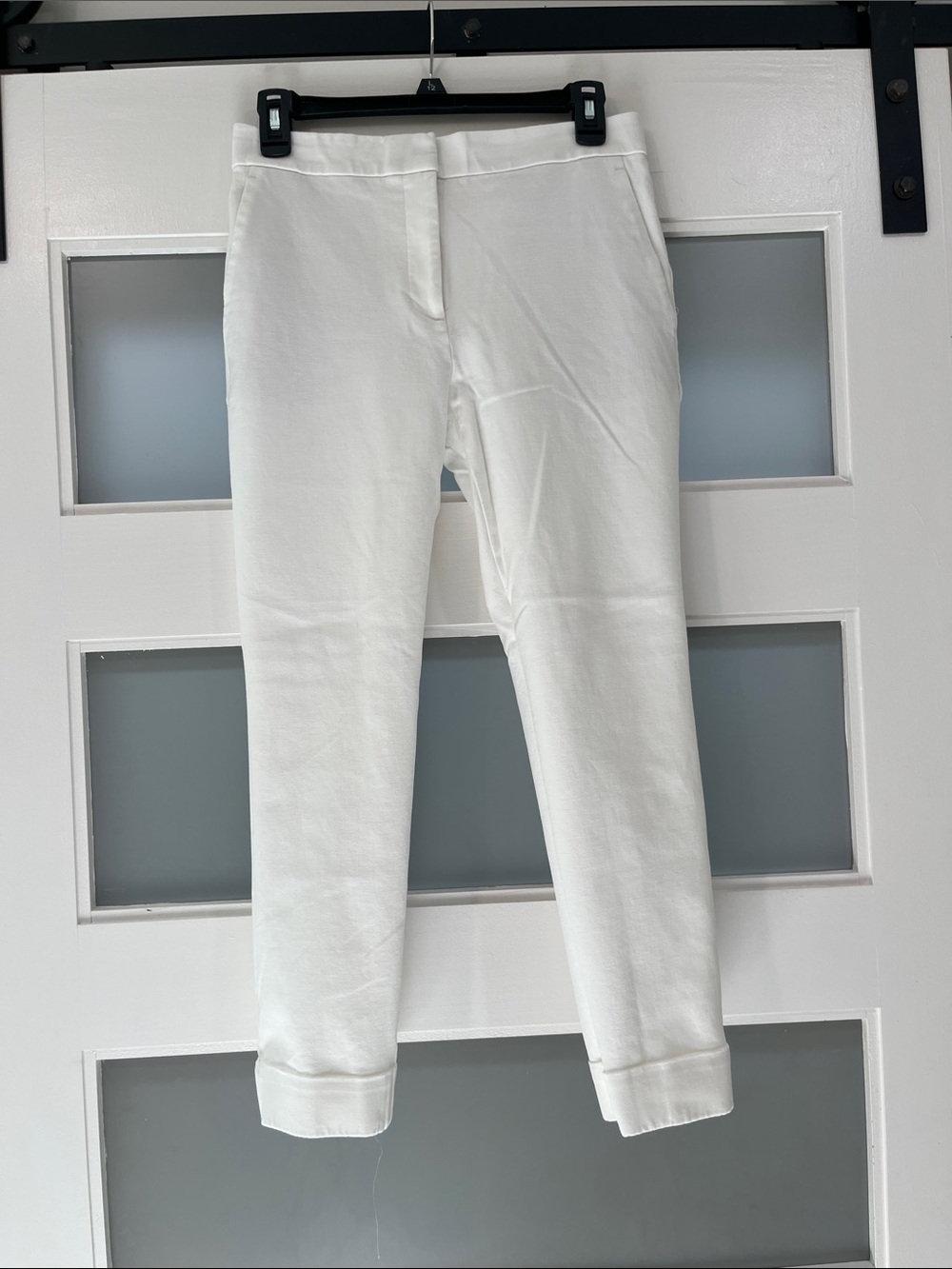 Ann Taylor White Cropped Ankle Pants 2
